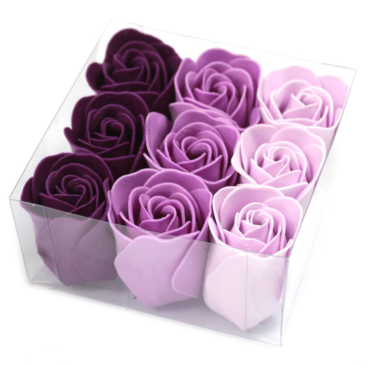 Set de 9 rosas de jabón Lavanda