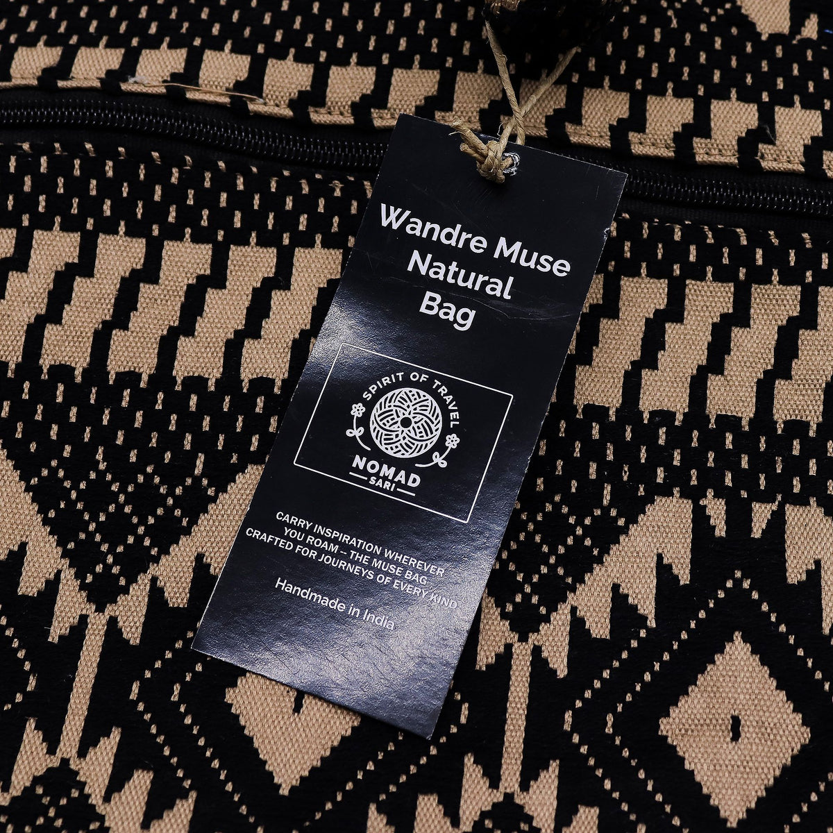 Bolsas Jacquard Naturales – Telar del Desierto – Bolsa Musa Viajera