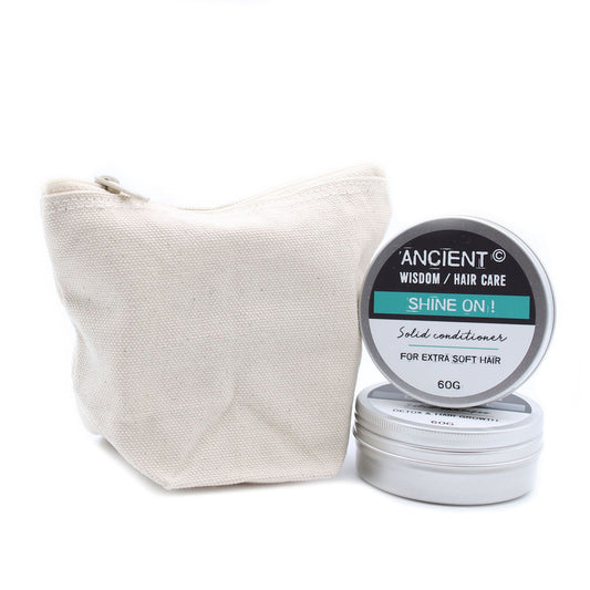 Neceser mini bolso de algodón natural, 10 oz