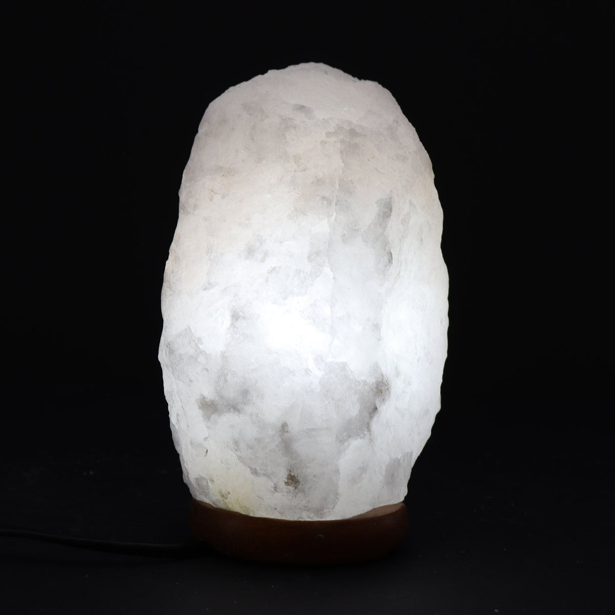 Lámpara de Sal del Himalaya de Cristal de Roca - & Base apx 3-5kg