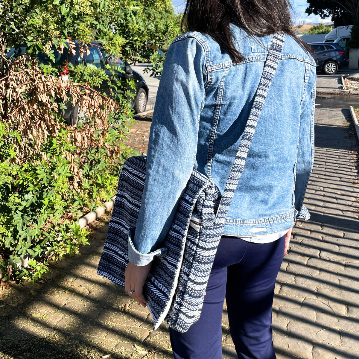 Bolso para portátil Soft Banjar con rayas azules