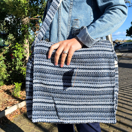 Bolso para portátil Soft Banjar con rayas azules