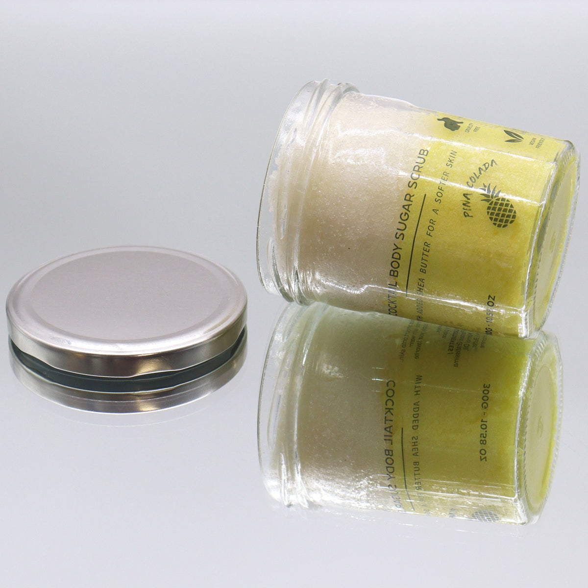 Exfoliante corporal de azúcar Piña colada, 300 g