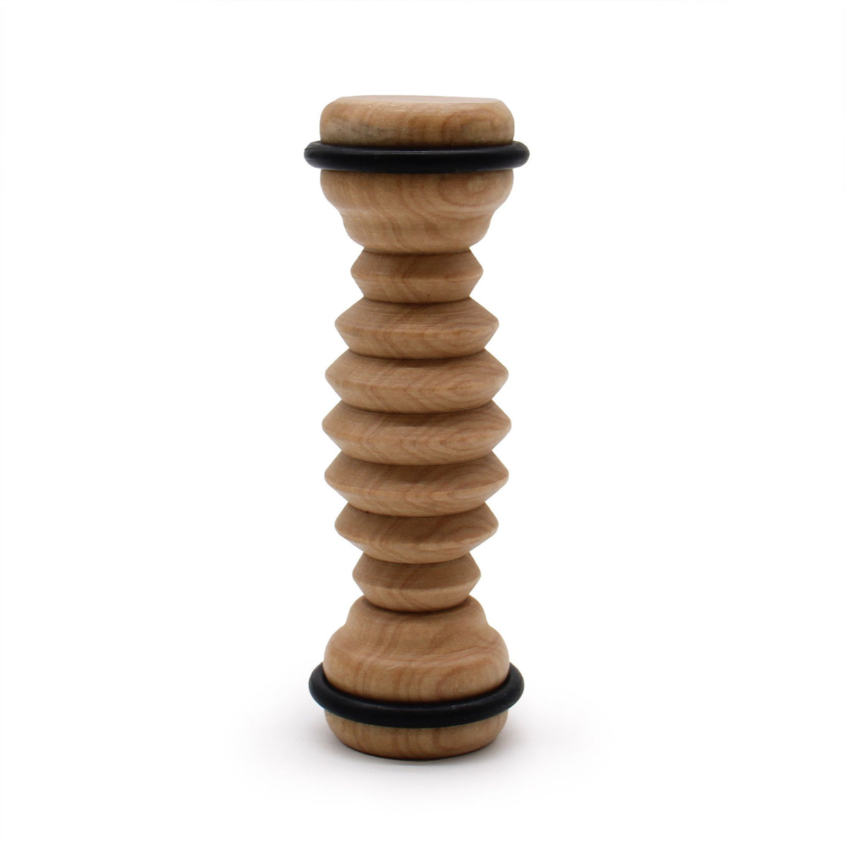 Rodillo de madera con relieves para pies