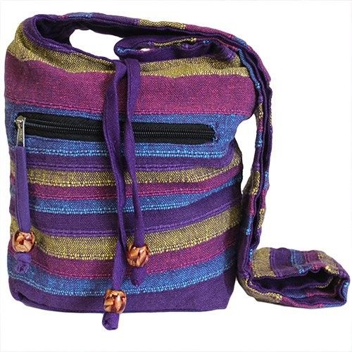 Bolso bandolera Nepal con flores silvestres