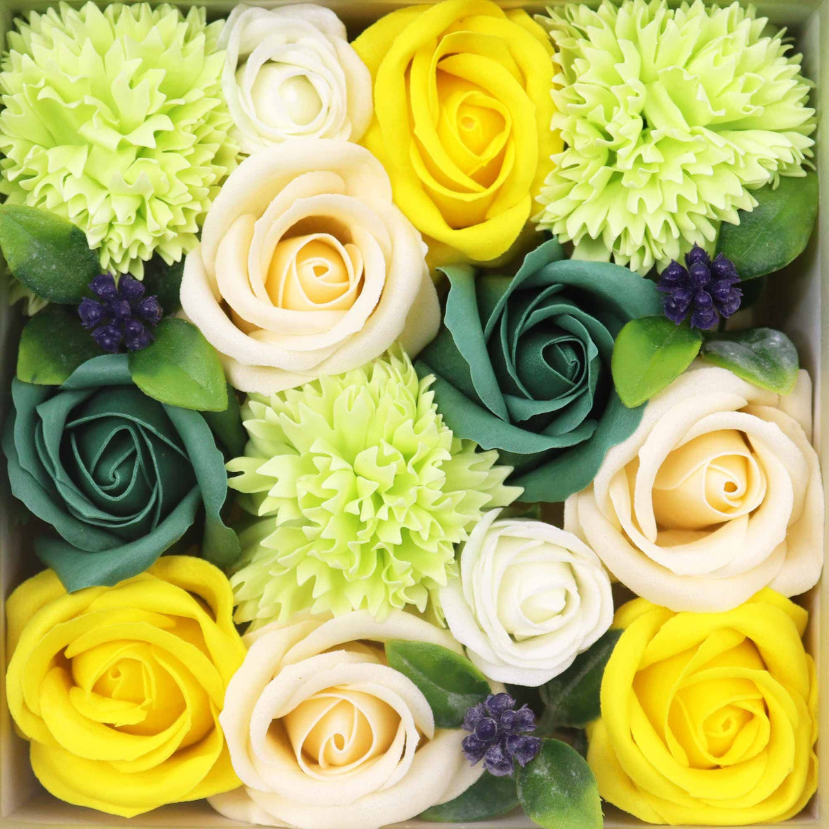 Caja cuadrada de flores de jabón Celebraciones de Primavera