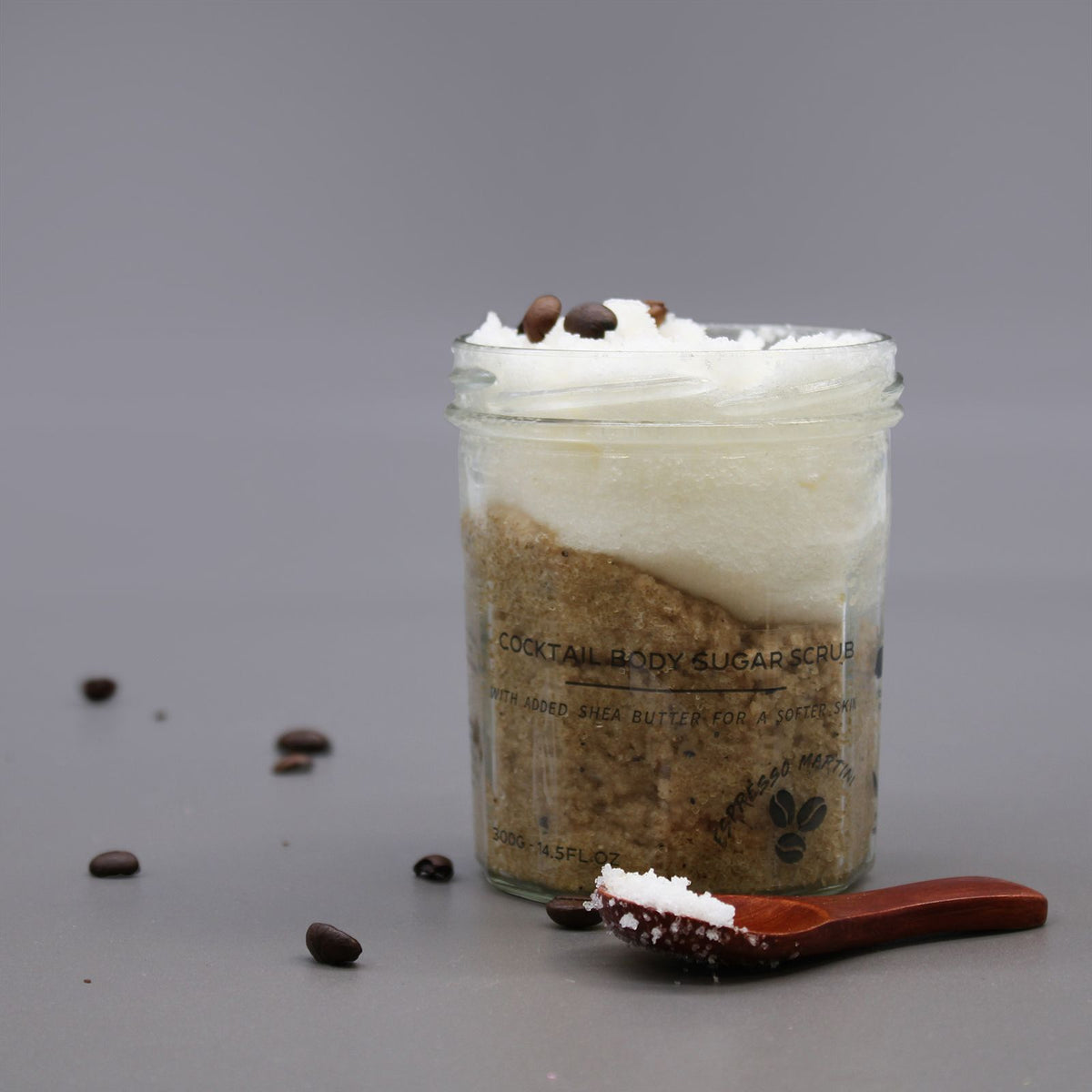 Exfoliante corporal de azúcar Espresso Martini, 300 g