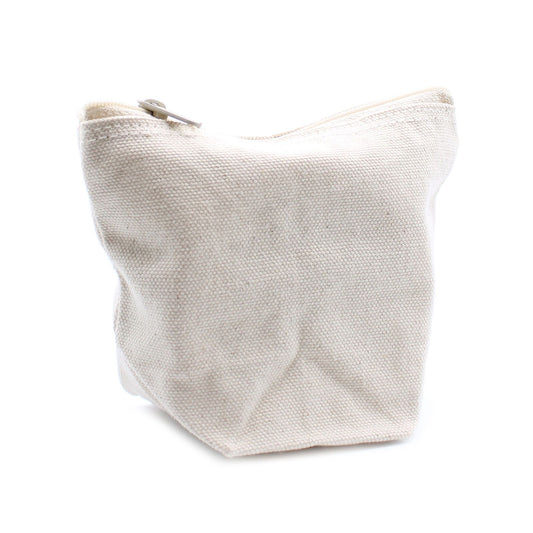 Neceser mini bolso de algodón natural, 10 oz