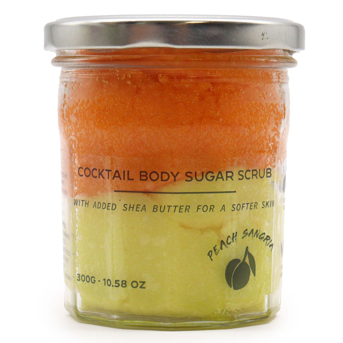 Exfoliante corporal de azúcar Sangría de melocotón, 300 g