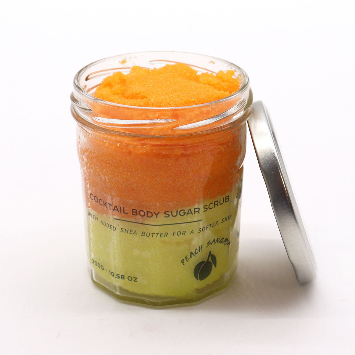 Exfoliante corporal de azúcar Sangría de melocotón, 300 g