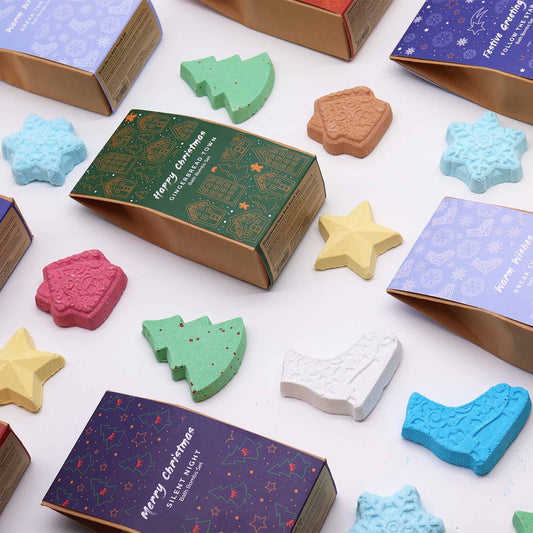 Pack de regalo de Bombas de Baño Navideñas - Lista de Deseos