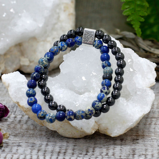 Pulsera magnética de sodalita