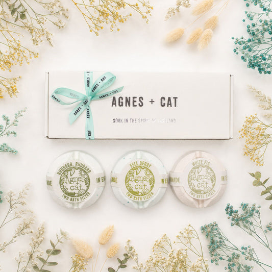 Set de 3 bombas de baño Bayas y Higo · Agnes + Cat