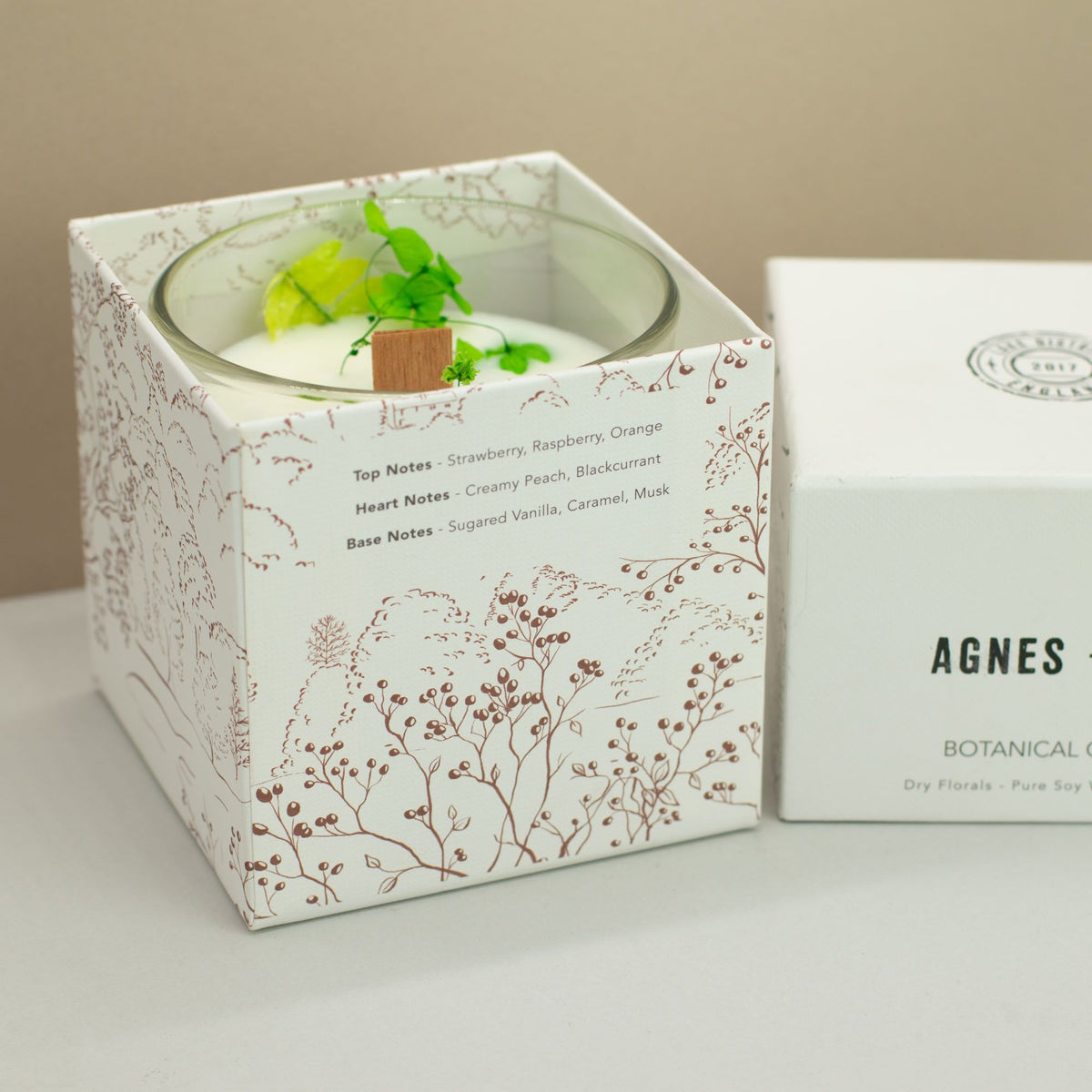 Vela botánica de soja Fellberry, 350 g