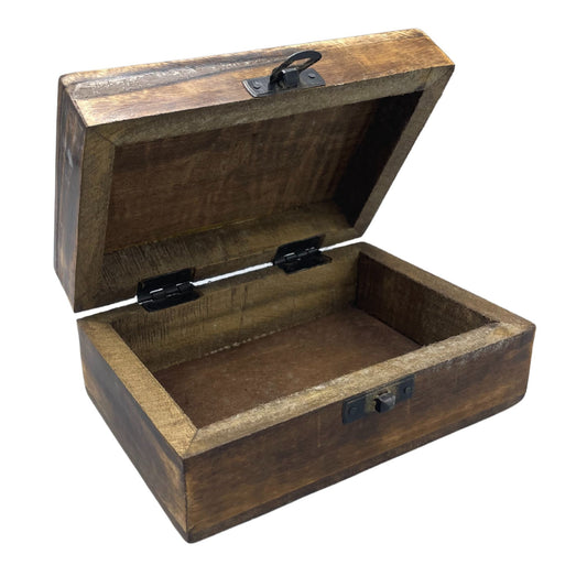 Caja mediana esmaltada Trad-Pattern de 15 × 10 × 6 cm