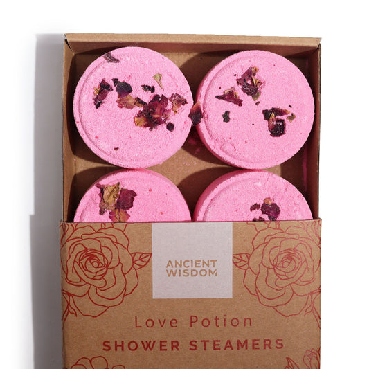 Set de 4 pastillas aromáticas para ducha Zen Poción de Amor