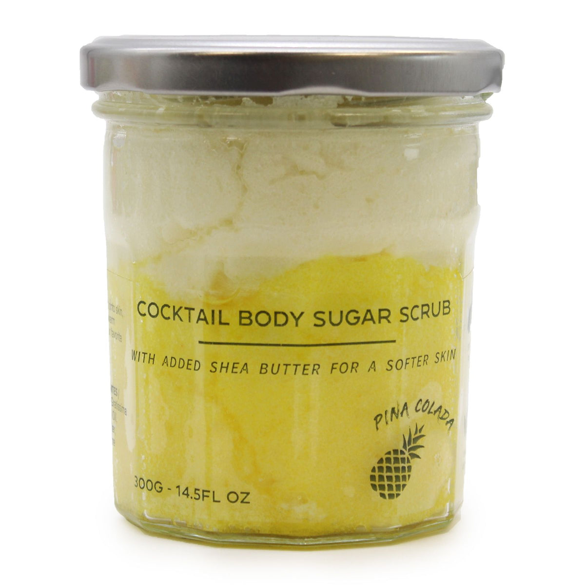 Exfoliante corporal de azúcar Piña colada, 300 g