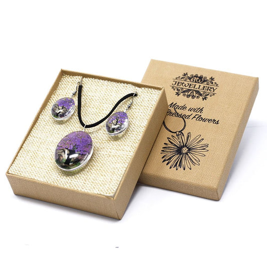 Árbol de la Vida con flores prensadas, Lavanda