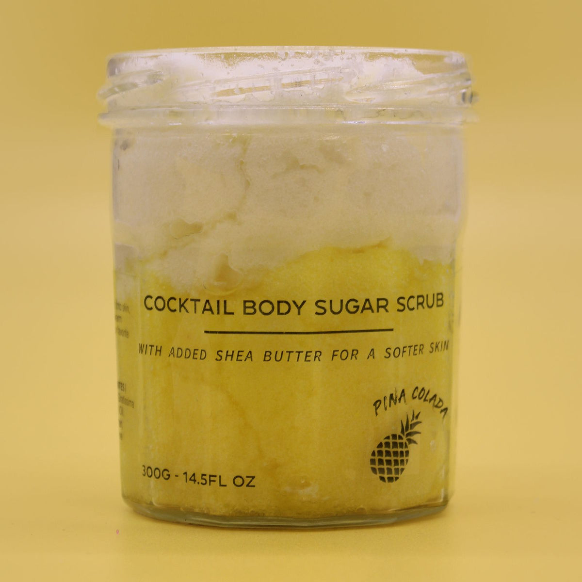Exfoliante corporal de azúcar Piña colada, 300 g