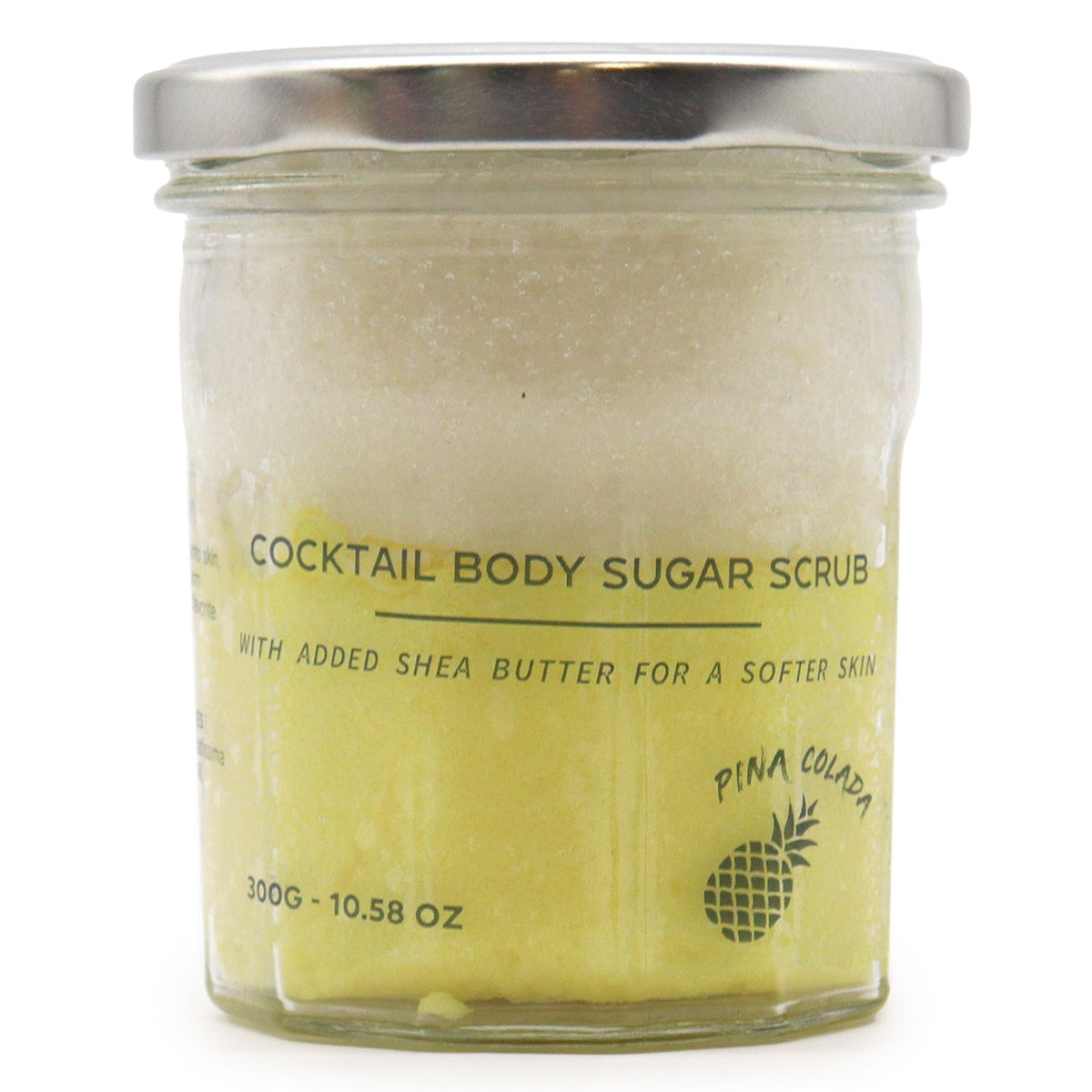 Exfoliante corporal de azúcar Piña colada, 300 g
