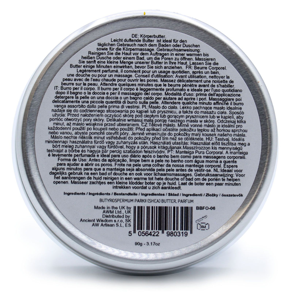 Manteca corporal de karité perfumada Malvavisco, 90 g