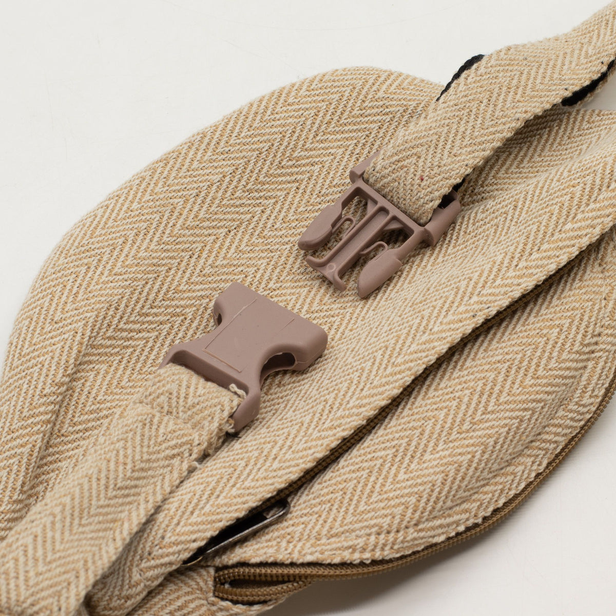 Bolso Tipo Cinturón de Estilo Cáñamo y Algodón (o Riñonera) - Natural