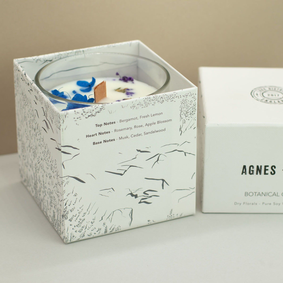 Vela botánica de soja Moorland, 350 g