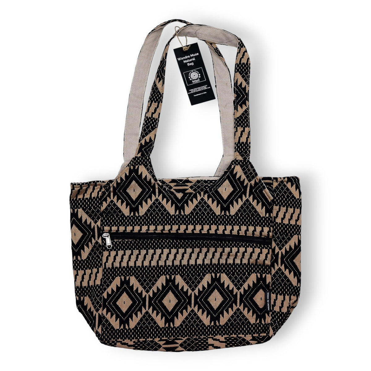 Bolsas Jacquard Naturales – Telar del Desierto – Bolsa Musa Viajera