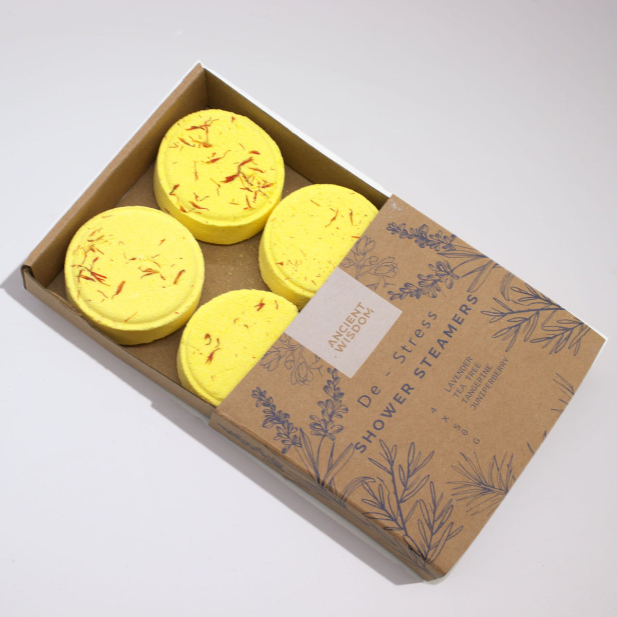 Tabletas efervescentes para ducha Zen con aceites esenciales
