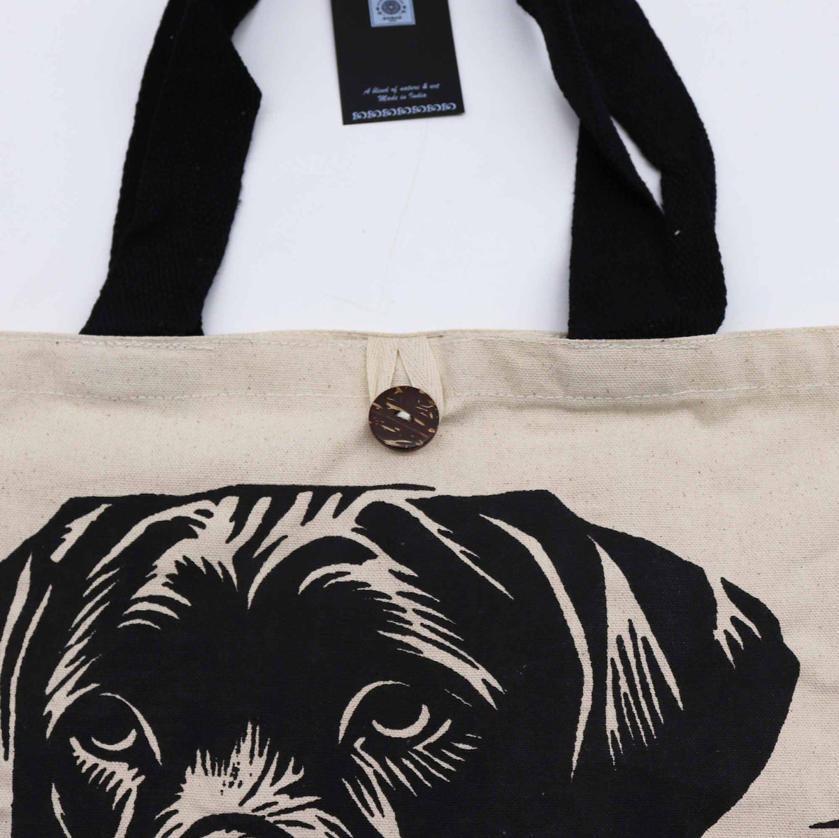 Bolso Básico Icónico - Es la vida de un perro - Blanco 10 oz (36 x 43 x 10 cm)