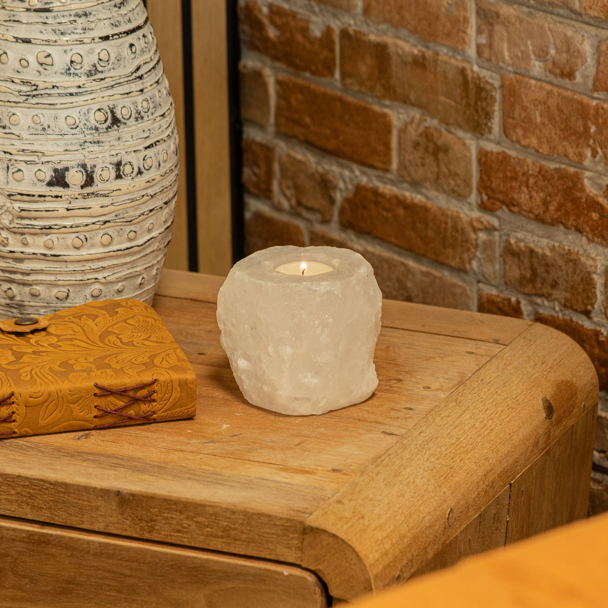 Portavelas de sal del Himalaya, 600–800 g