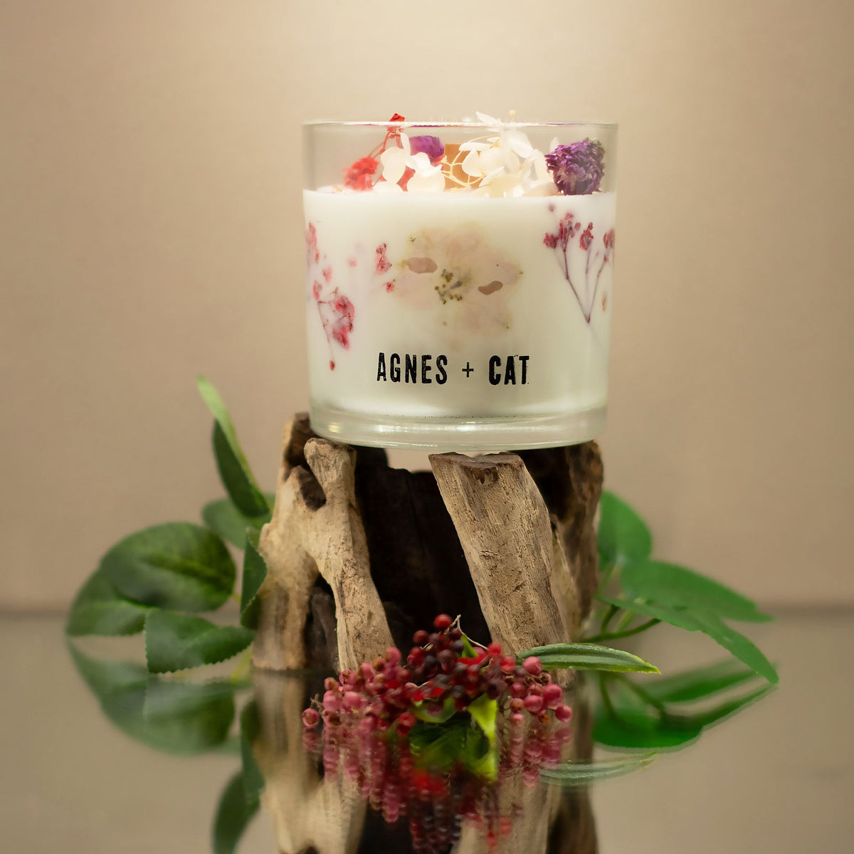Vela botánica de soja Roses of Sawrey, 350 g