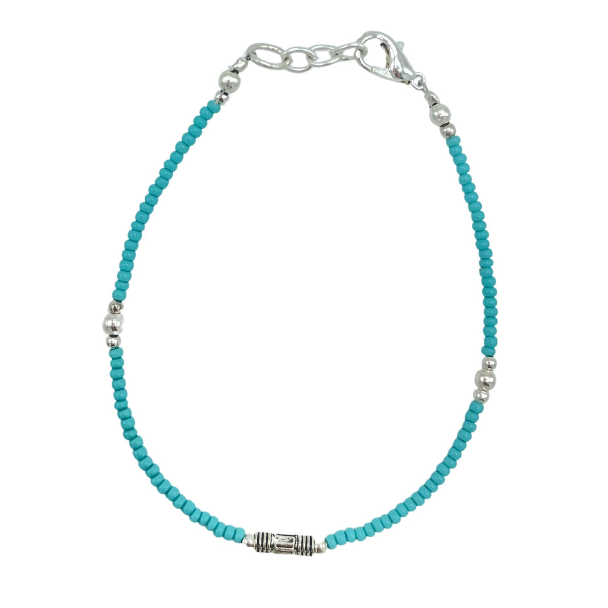 Pulsera nepalí de gemas extrafinas - Turquesa y lágrima