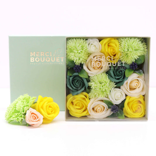Caja cuadrada de flores de jabón Celebraciones de Primavera