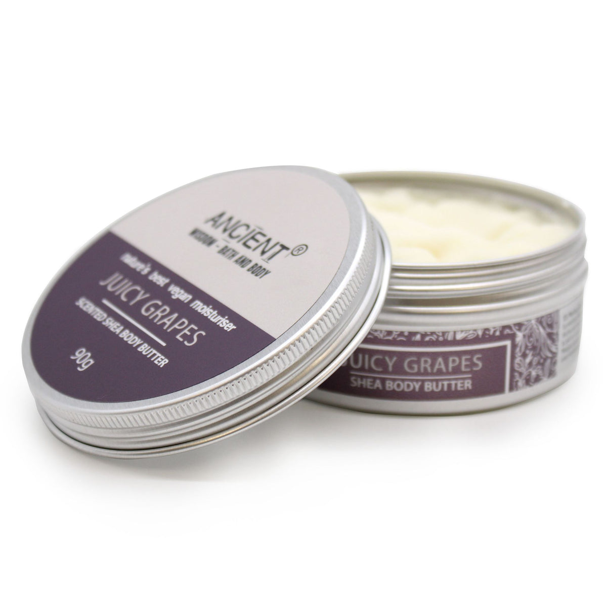 Manteca corporal de karité perfumada Uvas, 90 g
