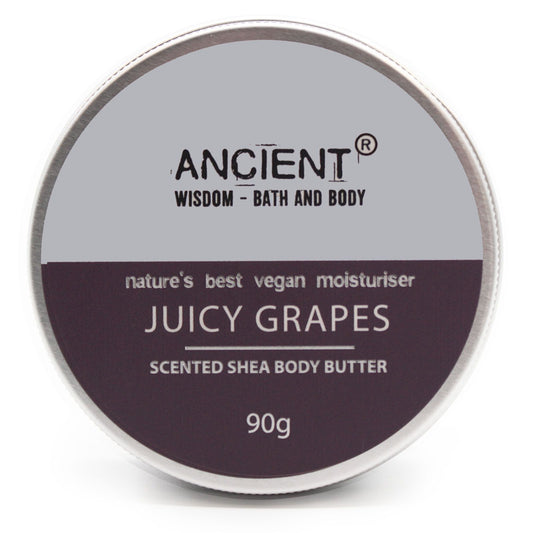 Manteca corporal de karité perfumada Uvas, 90 g