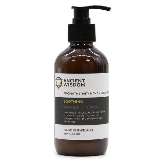 Loción de manos y cuerpo de mandarina y jengibre, 250 ml