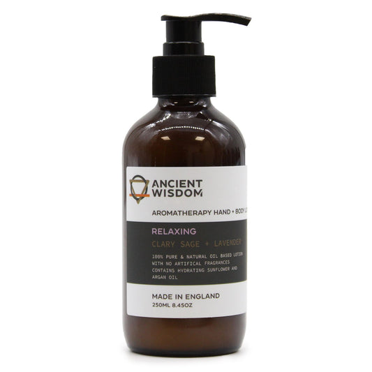 Loción de manos y cuerpo de salvia esclarea y lavanda, 250 ml