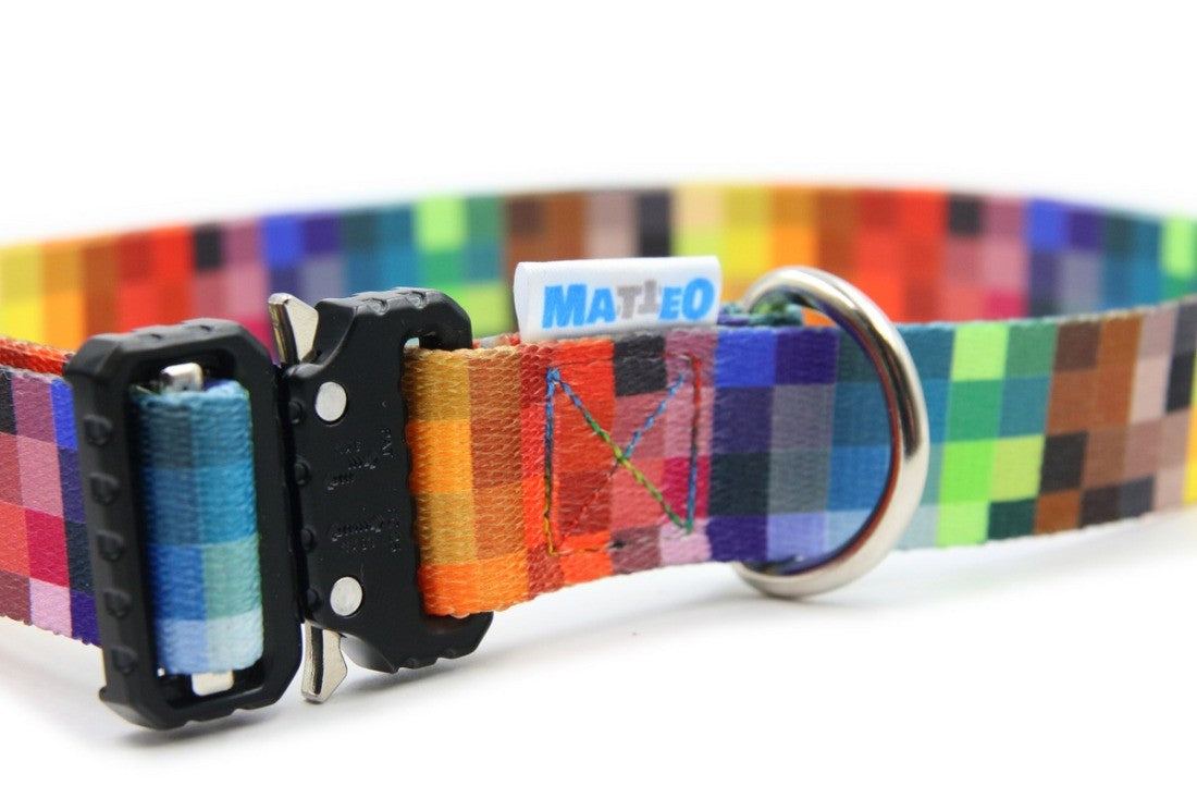 Collar With A Metal Buckle - Pixels