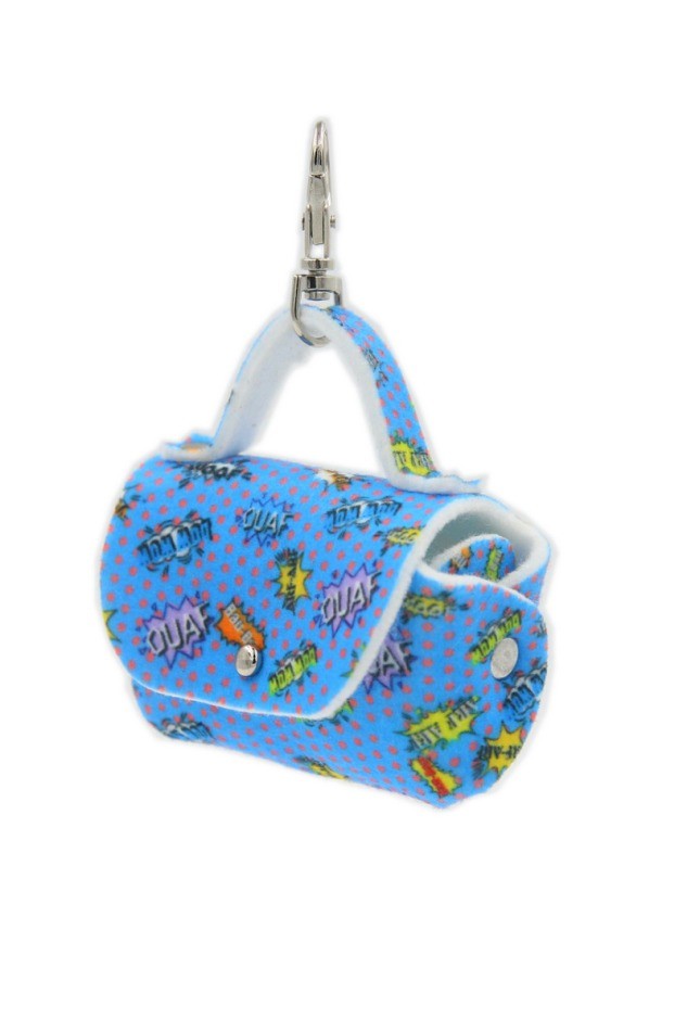 Dog Waste Bag Dispenser - Blue Graffiti
