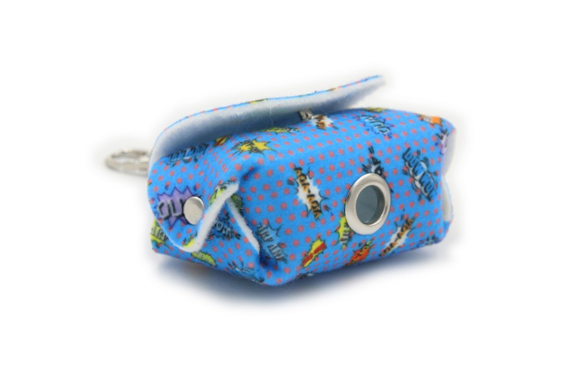 Dog Waste Bag Dispenser - Blue Graffiti