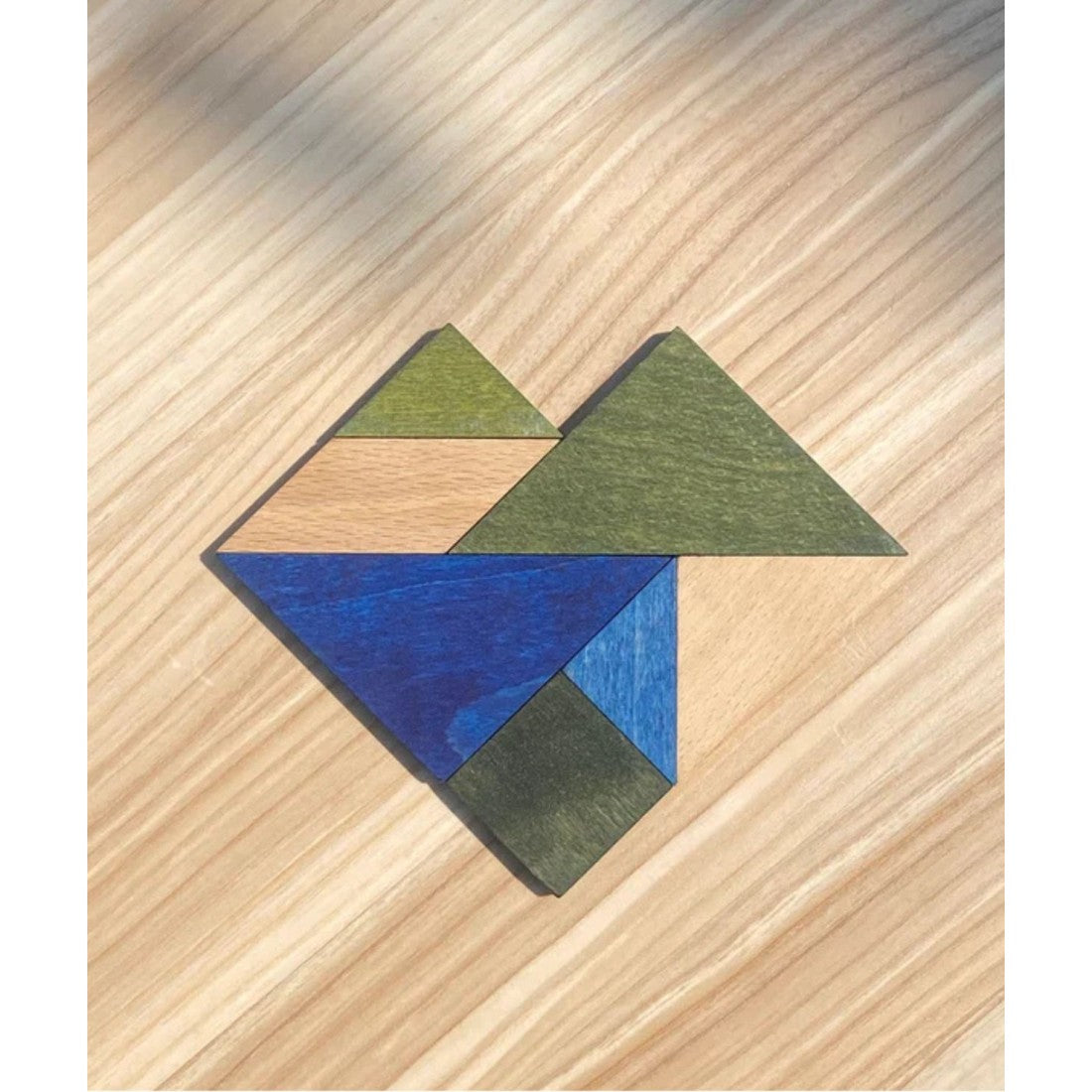 Wooden Story Tangram – Cold Color (in Storage Bag)